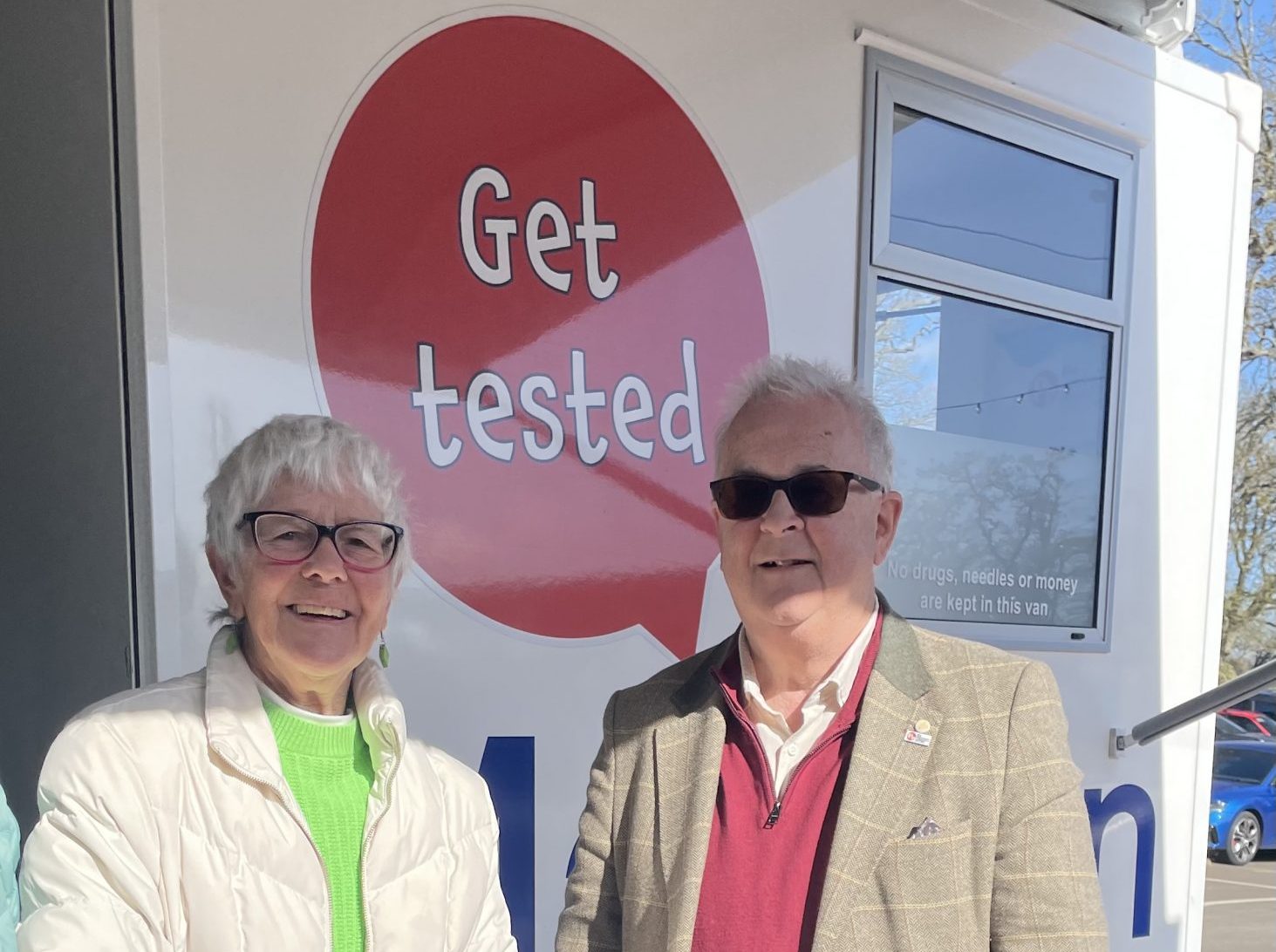 Barbara Stokes and MD at John O Gaunt golf day April 26